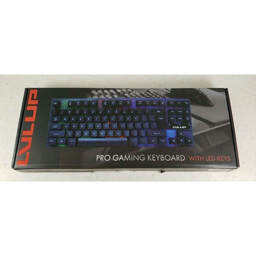 LVLUP Pro Gaming Keyboard with LED Keys New in Box